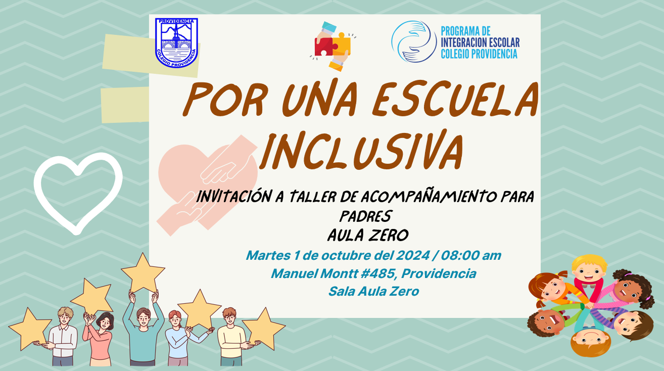 INVITACIÓN TALLER PARA PADRES AULA ZERO