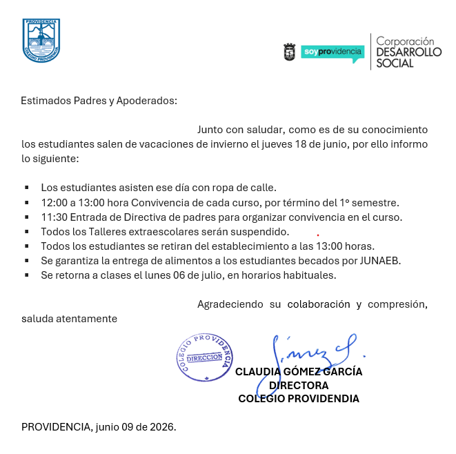 Vacaciones de Invierno 2026